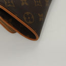 LOUIS VUITTON Monogram Pochette Twin PM Shoulder Bag M51854 LV Auth gh468-15