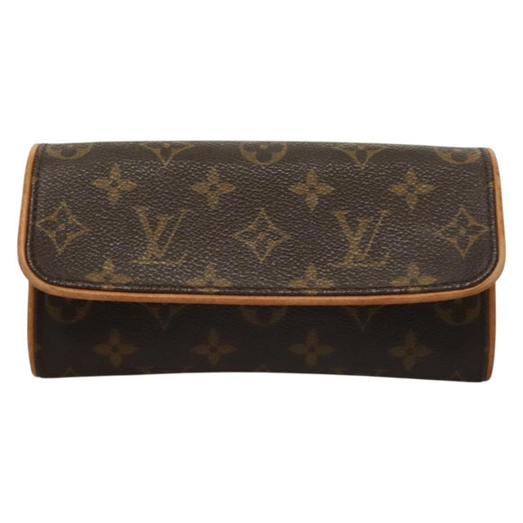 LOUIS VUITTON Monogram Pochette Twin PM Shoulder Bag M51854 LV Auth gh468