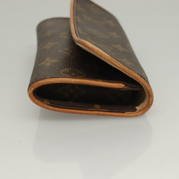 LOUIS VUITTON Monogram Pochette Twin PM Shoulder Bag M51854 LV Auth gh468