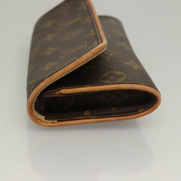 LOUIS VUITTON Monogram Pochette Twin PM Shoulder Bag M51854 LV Auth gh468