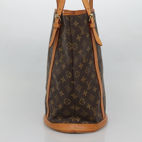 LOUIS VUITTON Monogram Bucket GM Shoulder Bag M42236 LV Auth gh479