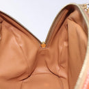 CELINE Macadam Canvas Hand Bag PVC Leather Brown Gold Auth gh484-19