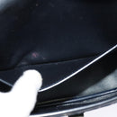 Christian Dior Trotter Canvas Shoulder Bag Navy Gold Auth gh485-12