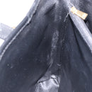 CELINE Macadam Canvas Tote Bag PVC Leather Black Gold Auth gh486-20