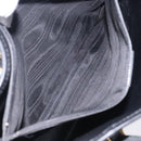 CELINE Macadam Canvas Tote Bag PVC Leather Black Gold Auth gh486-11