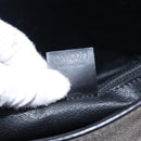 CELINE Macadam Canvas Tote Bag PVC Leather Black Gold Auth gh486-12