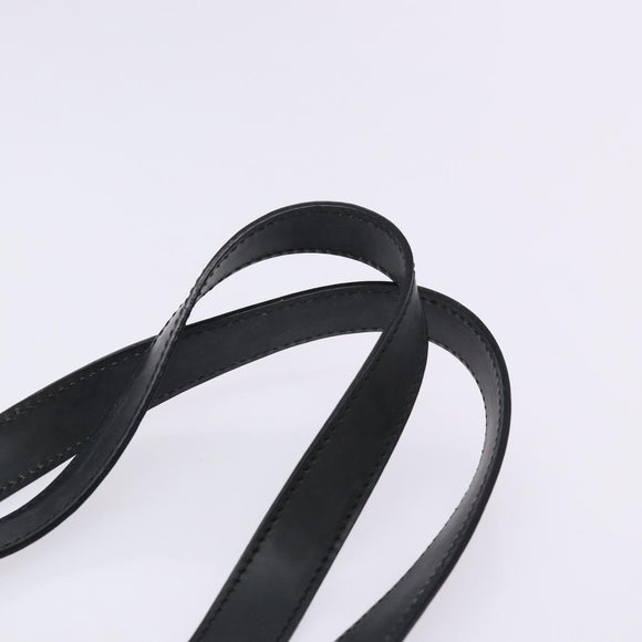 CELINE Macadam Canvas Tote Bag PVC Leather Black Gold Auth gh486