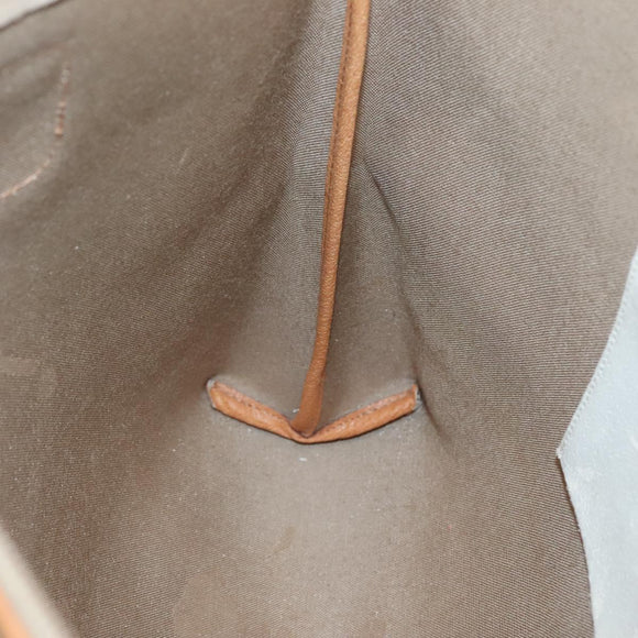 GUCCI GUCCI Plus Supreme Web Sherry Line Tote Bag PVC Cream Gold Auth gh487