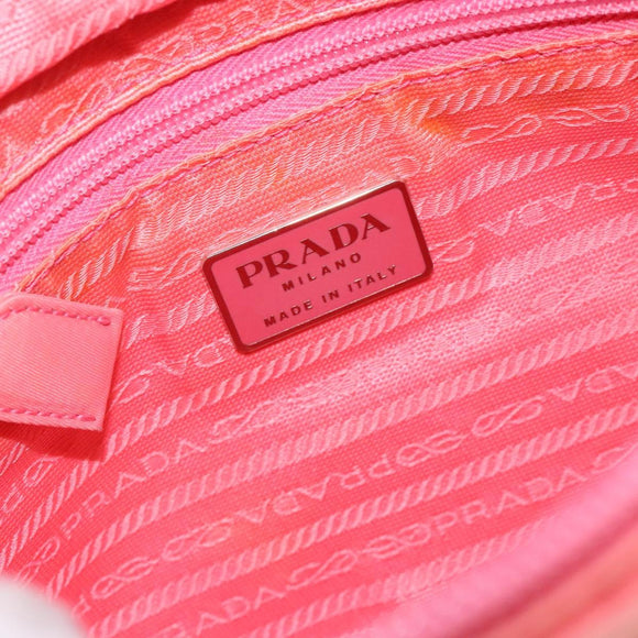 PRADA Hand Bag Nylon Pink Auth gh489