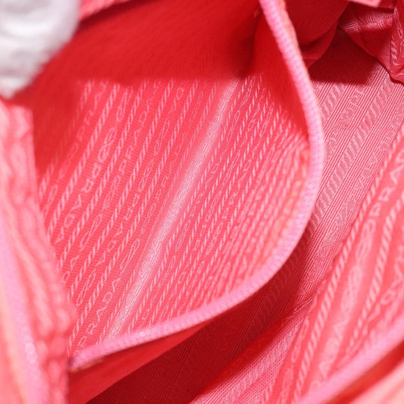 PRADA Hand Bag Nylon Pink Auth gh489