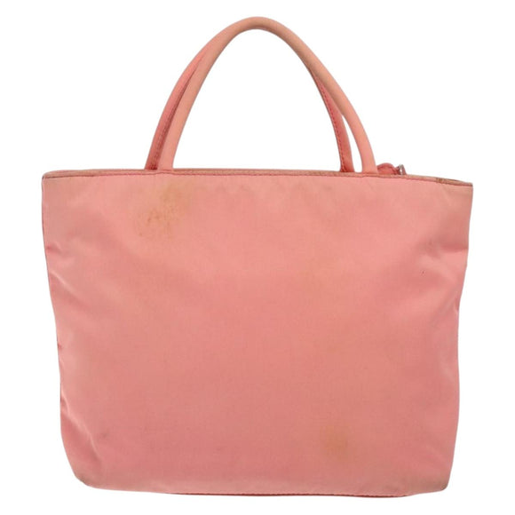 PRADA Hand Bag Nylon Pink Auth gh489