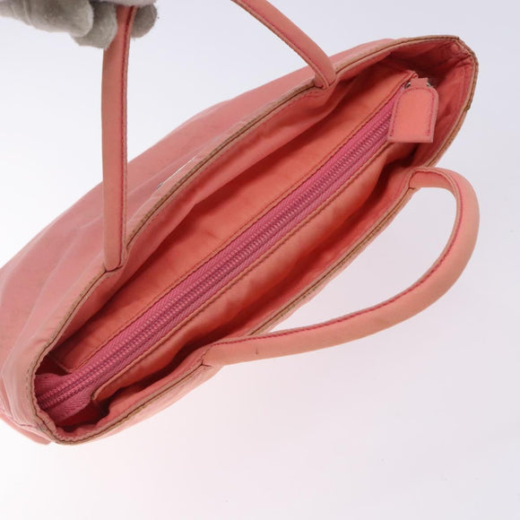 PRADA Hand Bag Nylon Pink Auth gh489
