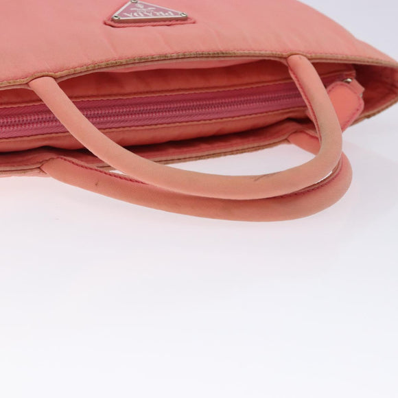 PRADA Hand Bag Nylon Pink Auth gh489