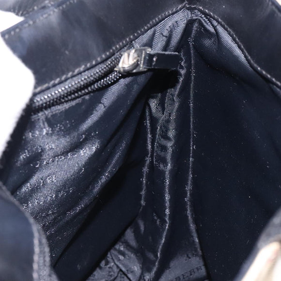 BURBERRY Nova Check Tote Bag PVC Beige Silver Auth gh491