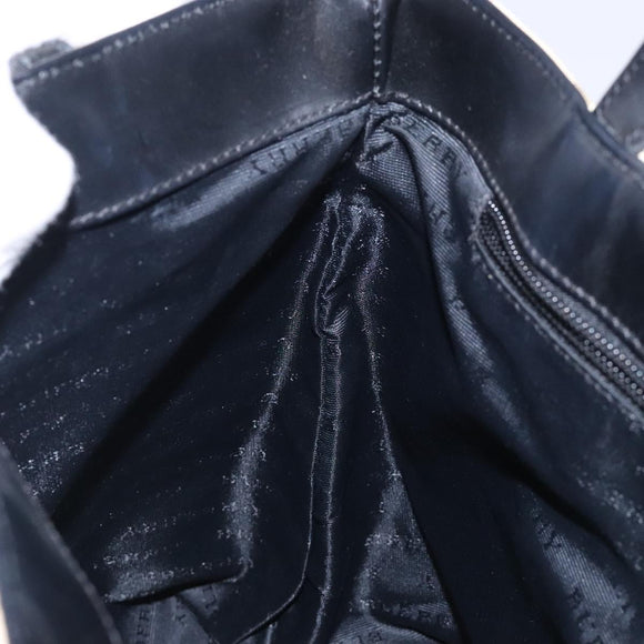 BURBERRY Nova Check Tote Bag PVC Beige Silver Auth gh491