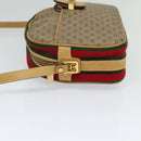 GUCCI Micro GG Supreme Web Sherry Line Bag PVC Beige Gold Auth gh497-4