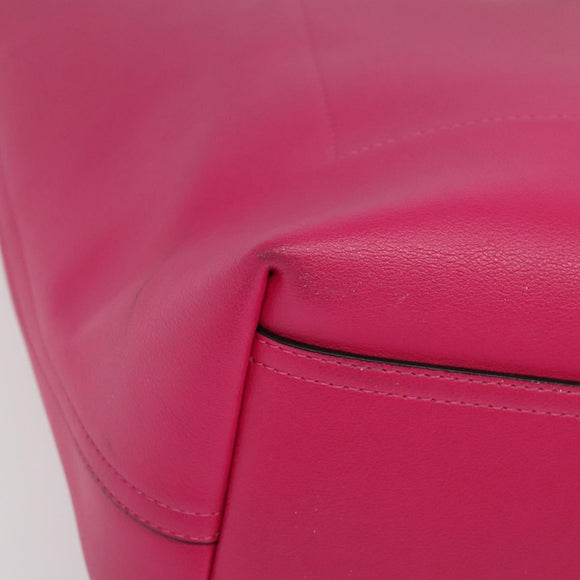 MARNI Tote Bag Leather Pink Auth gh503