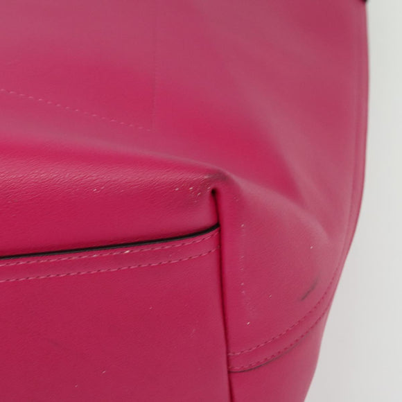 MARNI Tote Bag Leather Pink Auth gh503