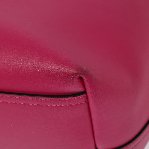 MARNI Tote Bag Leather Pink Auth gh503