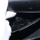 Salvatore Ferragamo Gancini Hand Bag Leather 2way Black Gold Auth gh504-28
