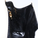 Salvatore Ferragamo Gancini Shoulder Bag Leather White Gold Auth gh505-19