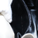 Salvatore Ferragamo Gancini Shoulder Bag Leather White Gold Auth gh505-21