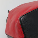 LOUIS VUITTON Epi Petit Noe Shoulder Bag Bicolor Black Red M44017 LV Auth gh506-15