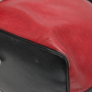LOUIS VUITTON Epi Petit Noe Shoulder Bag Bicolor Black Red M44017 LV Auth gh506-16