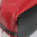 LOUIS VUITTON Epi Petit Noe Shoulder Bag Bicolor Black Red M44017 LV Auth gh506-17