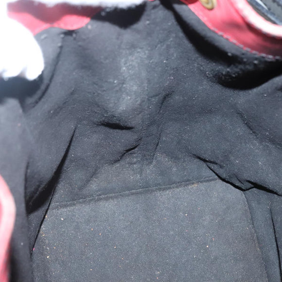 LOUIS VUITTON Epi Petit Noe Shoulder Bag Bicolor Black Red M44017 LV Auth gh506