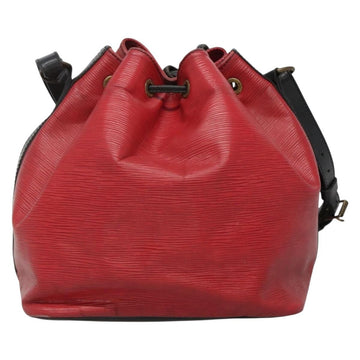 LOUIS VUITTON Epi Petit Noe Shoulder Bag Bicolor Black Red M44017 LV Auth gh506 - 0