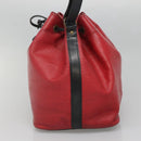 LOUIS VUITTON Epi Petit Noe Shoulder Bag Bicolor Black Red M44017 LV Auth gh506-4