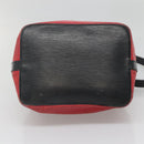 LOUIS VUITTON Epi Petit Noe Shoulder Bag Bicolor Black Red M44017 LV Auth gh506-5