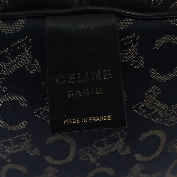 CELINE C Sulky Boston Bag Canvas Navy Auth gh511