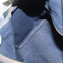 CELINE C Sulky Boston Bag Canvas Navy Auth gh511-17