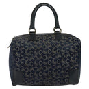 CELINE C Sulky Boston Bag Canvas Navy Auth gh511-2