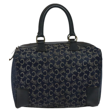 CELINE C Sulky Boston Bag Canvas Navy Auth gh511 - 0