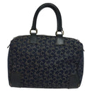 CELINE C Sulky Boston Bag Canvas Navy Auth gh511-3