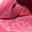 CARTIER Must Line Shoulder Bag Leather Bordeaux Gold Auth gh514-18