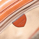 CELINE Macadam Canvas Shoulder Bag PVC Beige Gold Auth gh516-20