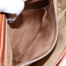 CELINE Macadam Canvas Shoulder Bag PVC Beige Gold Auth gh516-11