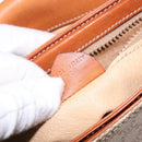 CELINE Macadam Canvas Shoulder Bag PVC Beige Gold Auth gh516-12