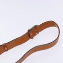 CELINE Macadam Canvas Shoulder Bag PVC Beige Gold Auth gh516-8