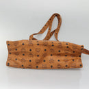 MCM Logogram Vicetos Shoulder Bag PVC Brown Gold Auth gh521-9