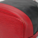 LOUIS VUITTON Epi Noe Shoulder Bag Bicolor Black Red M44017 LV Auth gh522-9