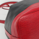 LOUIS VUITTON Epi Noe Shoulder Bag Bicolor Black Red M44017 LV Auth gh522-14