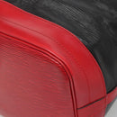 LOUIS VUITTON Epi Noe Shoulder Bag Bicolor Black Red M44017 LV Auth gh522-15