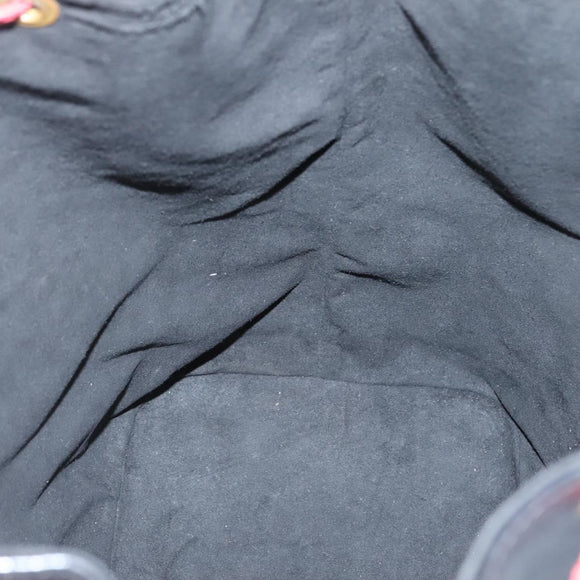 LOUIS VUITTON Epi Noe Shoulder Bag Bicolor Black Red M44017 LV Auth gh522