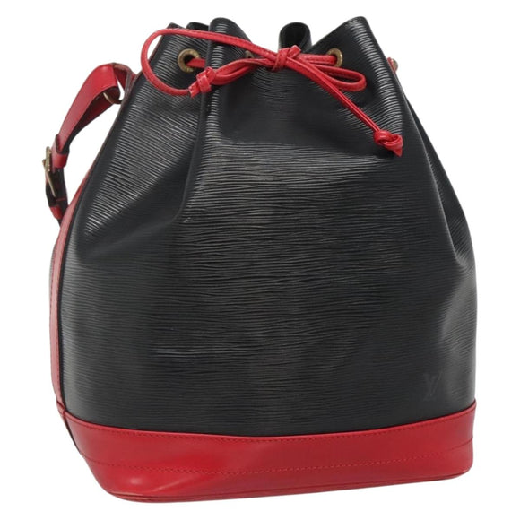 LOUIS VUITTON Epi Noe Shoulder Bag Bicolor Black Red M44017 LV Auth gh522