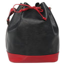 LOUIS VUITTON Epi Noe Shoulder Bag Bicolor Black Red M44017 LV Auth gh522-13